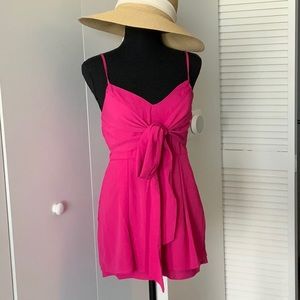 Tie front romper